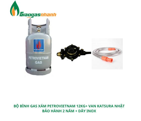 Bộ Bình Gas + Van Kasura + day