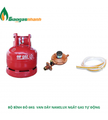 Bộ Bình Gas 6kg + Van + Dây