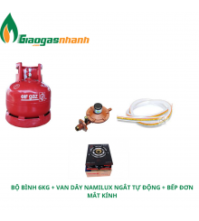 Bộ Bính Gas 6kg Bếp Đơn