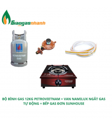 Bộ Bình Bếp Gas Đơn Sunhouse