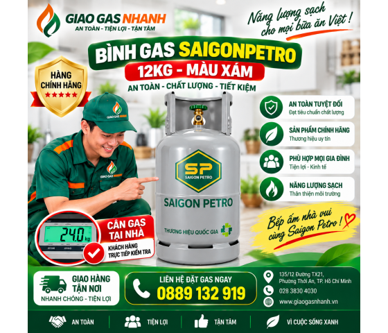 Gas Saigon Petro Xám 12kg
