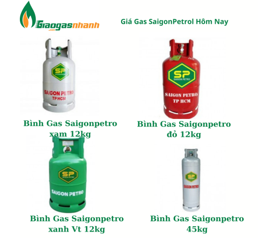 Giá Gas SaigonPetro Hôm Nay