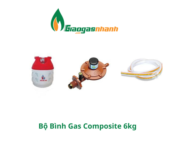 Bộ Bình gas Composite 6kg