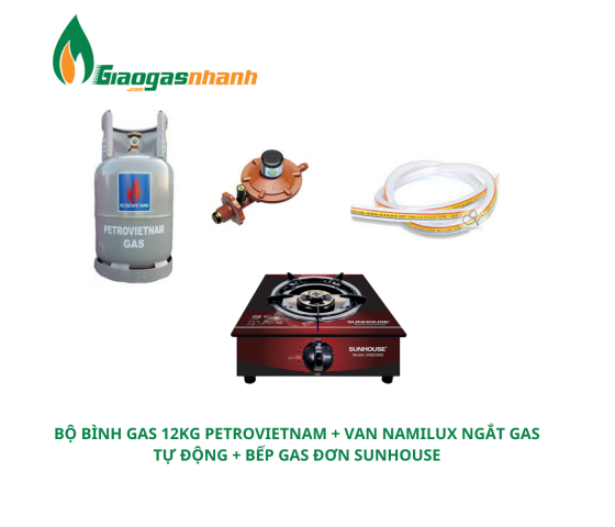 Bộ Bình Bếp Gas Đơn Sunhouse