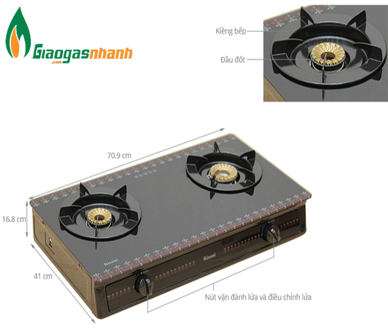 Bếp gas Rinnai RV-3615GL(FB)