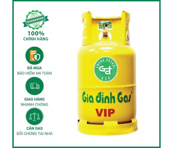 Gas gia đình vàng 12kg