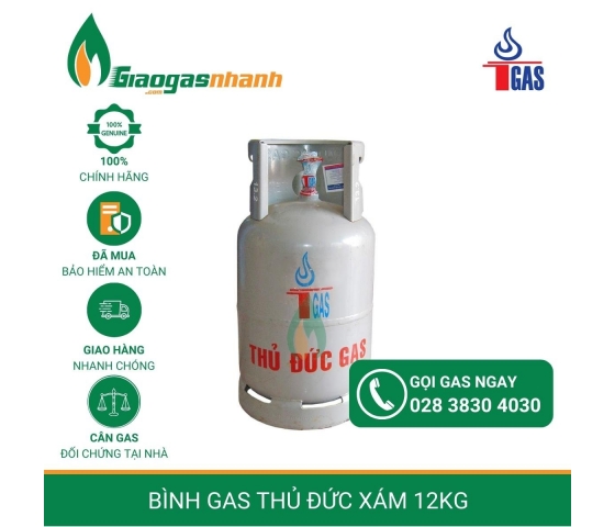 Bình Gas Xám Thủ Đức 12kg