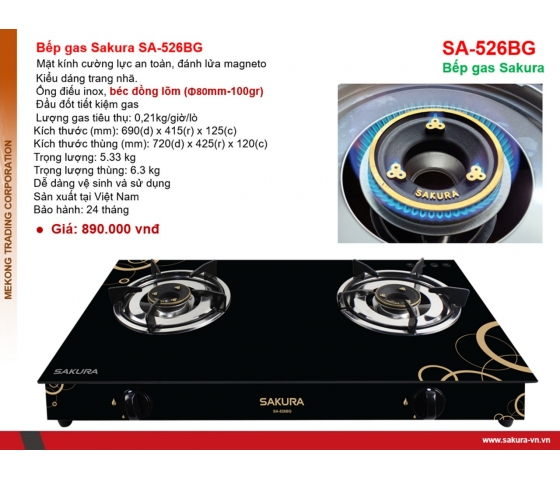 Bếp Gas Sakura SA 526-GB